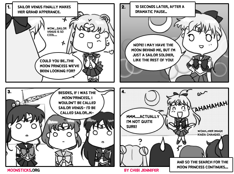 MoonSticks Sailor Moon Comic/Doujinshi #27 Are you the Moon Princess? featuring Sailor Venus/Minako Aino, Sailor Moon/Usagi Tsukino, Sailor Jupiter/Makoto Kino, Sailor Mars/Rei Hino and Sailor Mercury/Ami Mizuno