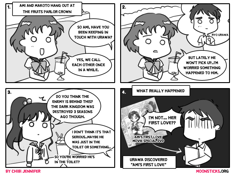 MoonSticks #34 Ami & Urawa's Feelings featuring Sailor Mercury/Ami Mizuno, Sailor Jupiter/Makoto Kino and Ryo Urawa/Greg