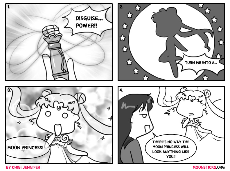 MoonSticks #56 A Perfect Disguise featuring Usagi as Princess Serenity and Rei Hino/Sailor Mars