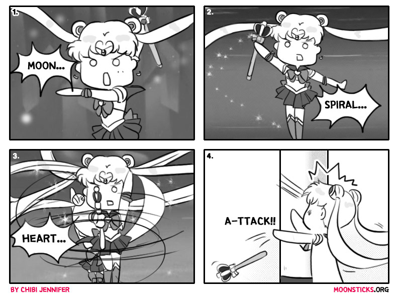 MoonSticks #66 Moon Spiral Heart Attack! comic featuring Usagi Tsukino/Sailor Moon in Sailor Moon S