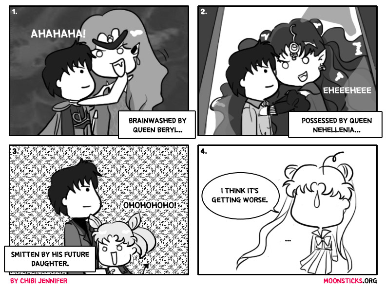 MoonSticks Sailor Moon Comic/Doujinshi #70 Mamoru Belongs to Me! featuring Mamoru Chiba/Prince Endymion, Queen Beryl, Queen Nehellenia, Chibiusa and Usagi Tsukino/Sailor Moon