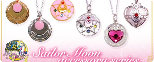 Premium Bandai Sailor Moon Silver 925 Henshin Brooch Pendants