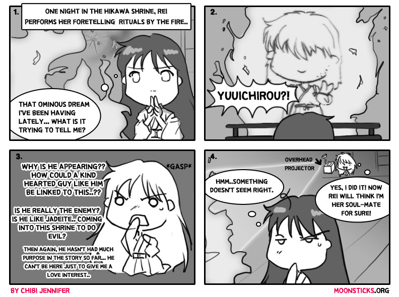 MoonSticks Sailor Moon Comic/Doujinshi #10 - Rei's Horrific Discovery featuring Sailor Mars/Rei Hino and Yuuichirou Kumada