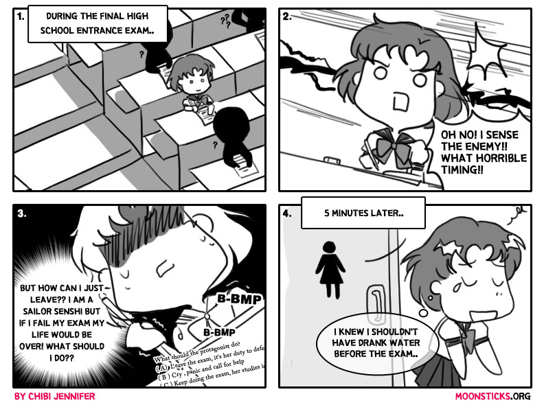 MoonSticks #44 Ami's Terrifying Dilemma featuring Ami Mizuno/Sailor Mercury