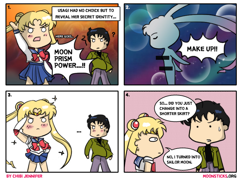 MoonSticks #64 The Naked Truth featuring Usagi Tsukino/Sailor Moon and Mamoru Chiba/Tuxedo Kamen