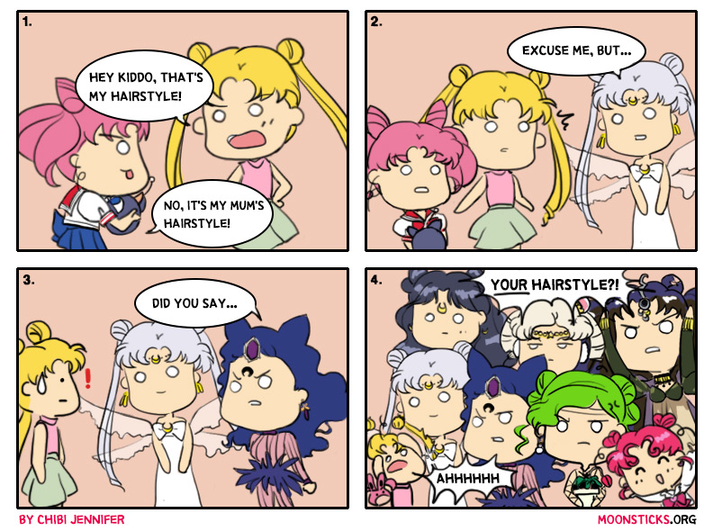 Sailor Moon comic strip: Usagi Sailor Moon's iconic Odango Hairstyle and all the characters who rock the same buns!