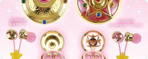 Sailor Moon Compact Cases & Ear Phones Set 2