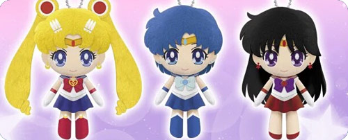 Sailor Moon Crystal Mascot Plushie Charms Set 1