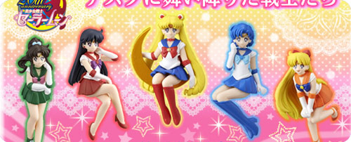 Sailor Moon Desk Figures (Set of 5) Gashapon