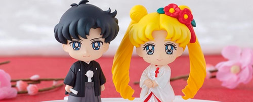 Sailor Moon Japanese Traditional Wedding Usagi and Mamoru Petit Chara Set