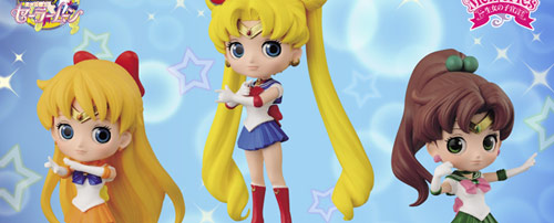 Sailor Moon, Jupiter & Venus Q Posket Statue