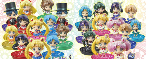 Petite Sailor Moon Character Figures Glitter Version Sets