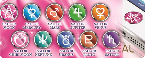 Sailor Moon Alumi button seals