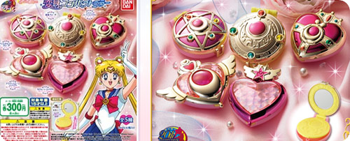 Sailor Moon Transform Compact Set of 5 Gashapon